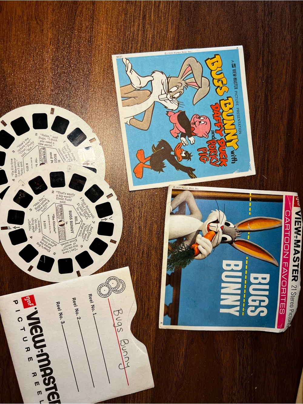 Vintage View-Master Bugs Bunny B531 – 2 Reels, Booklet & Sleeve